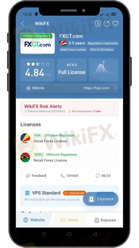 FXGT mobile app